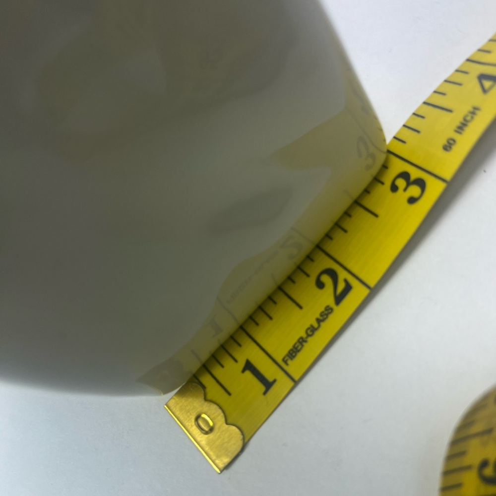 Nautical-Inspired White Ceramic Handbag with Blue Stripes - Elegant Home Décor - Picture 8 of 8